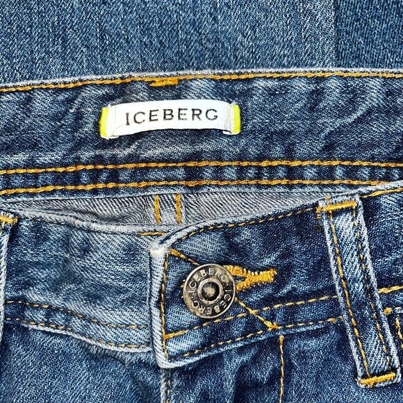 Iceberg Women’s Jeans Size 30 Distressed Slim Fit Mid Rise Blue Denim - Picture 6 of 10